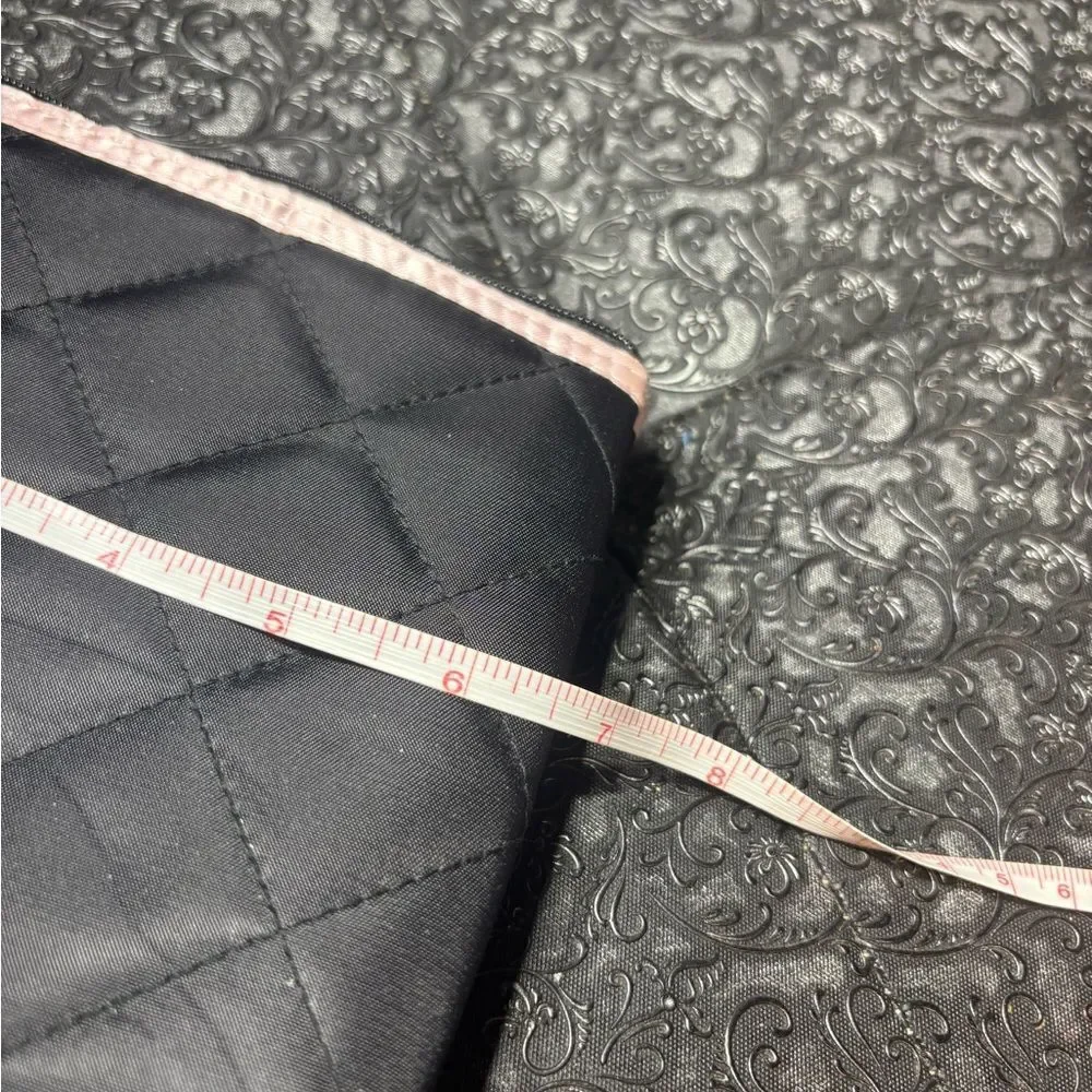 Mary Kay Black Quilted Women's Cosmetic Pouch NWOT